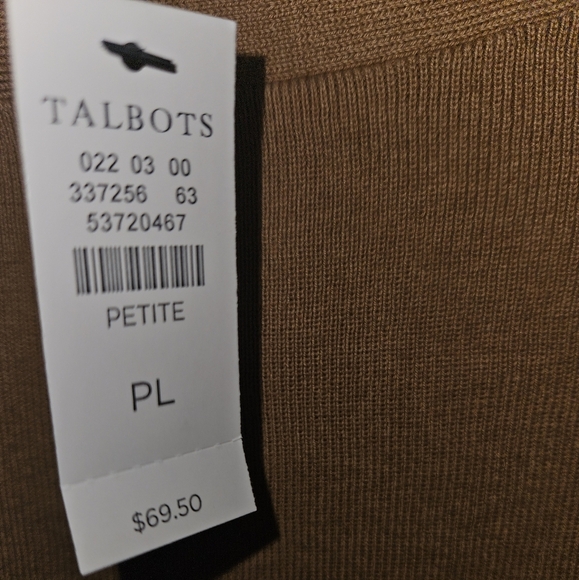 NWT Talbots Long Button Sleeve Sweater - Picture 2 of 5